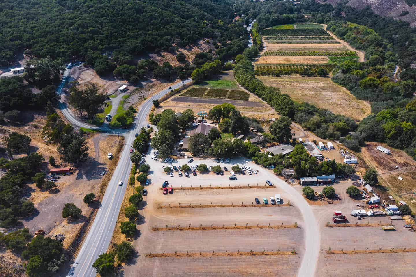 Avila Valley Barn Aerial View