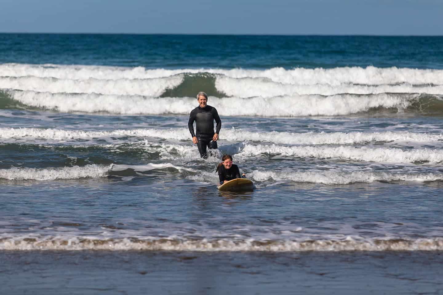 Surfing in Cayucos