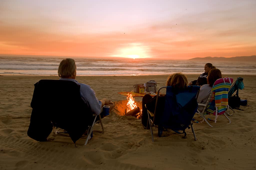 Bonfire at the Oceano Dunes