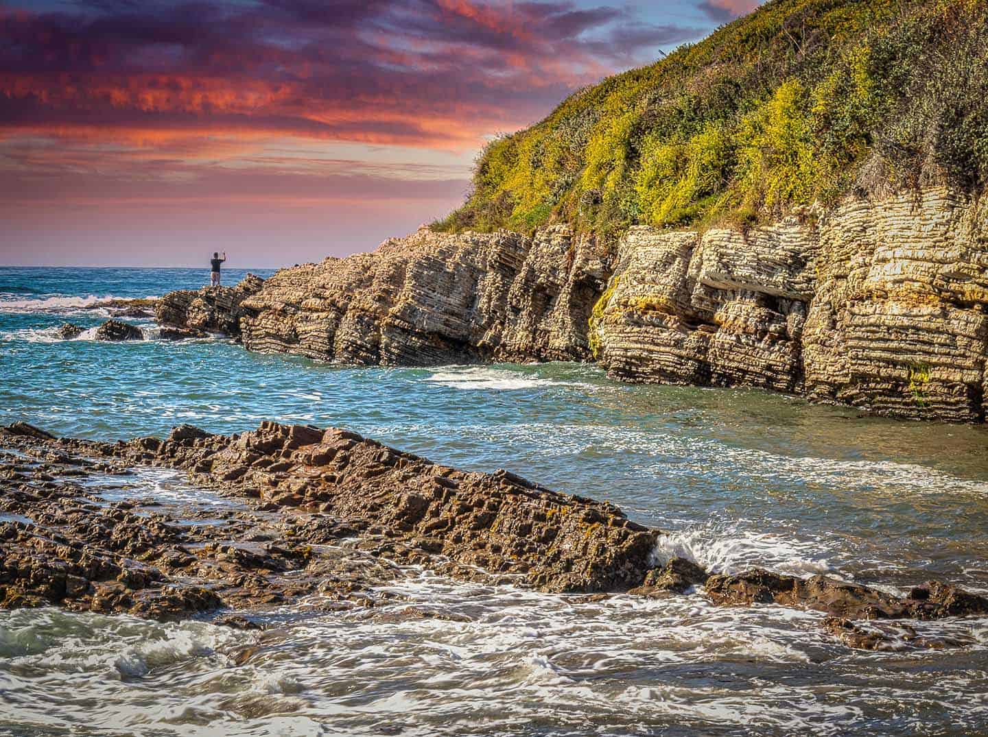 Fishing in Spooners Cove Montana De Oro By Danna Dykstra-Coy