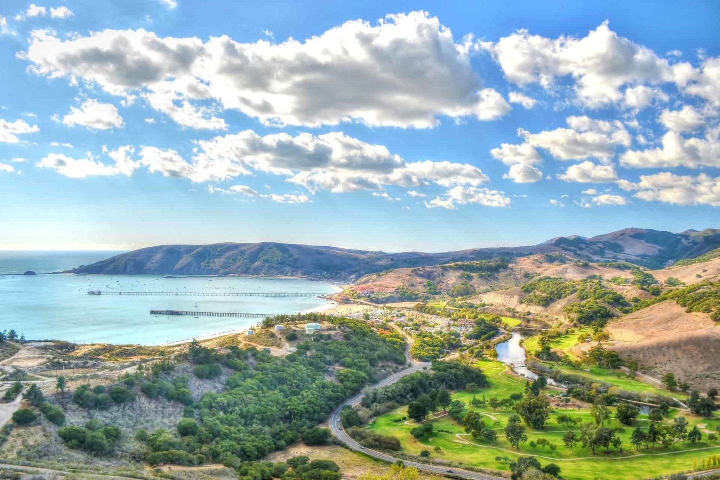 Drone view of Avila Beach