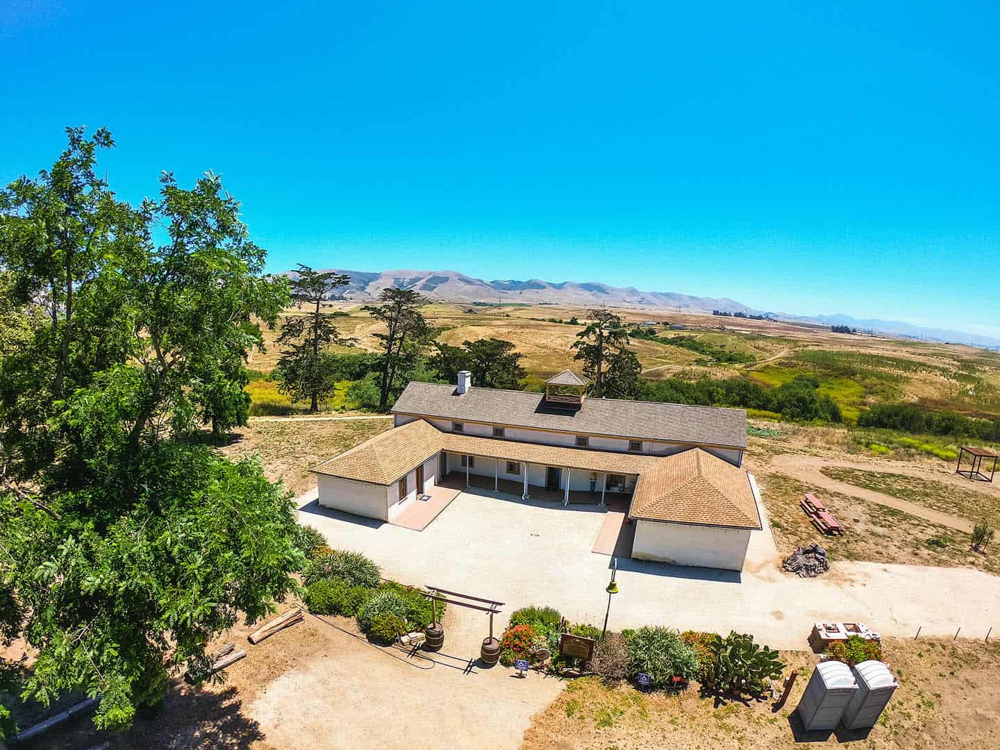 Dana Adobe Nipomo Aerial View