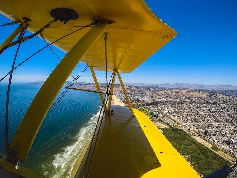 Biplane ride over Oceano & Pismo Beach, CA