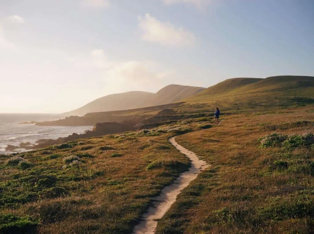 Hiking Harmony Headlands State Park