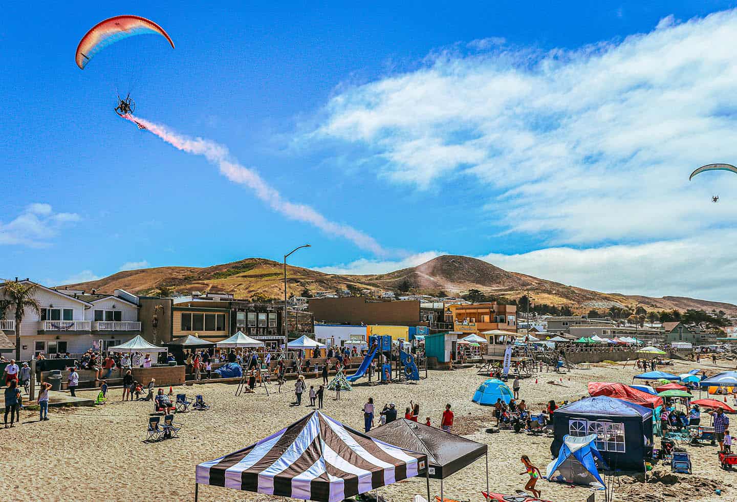 Cayucos State Beach on Summer Day