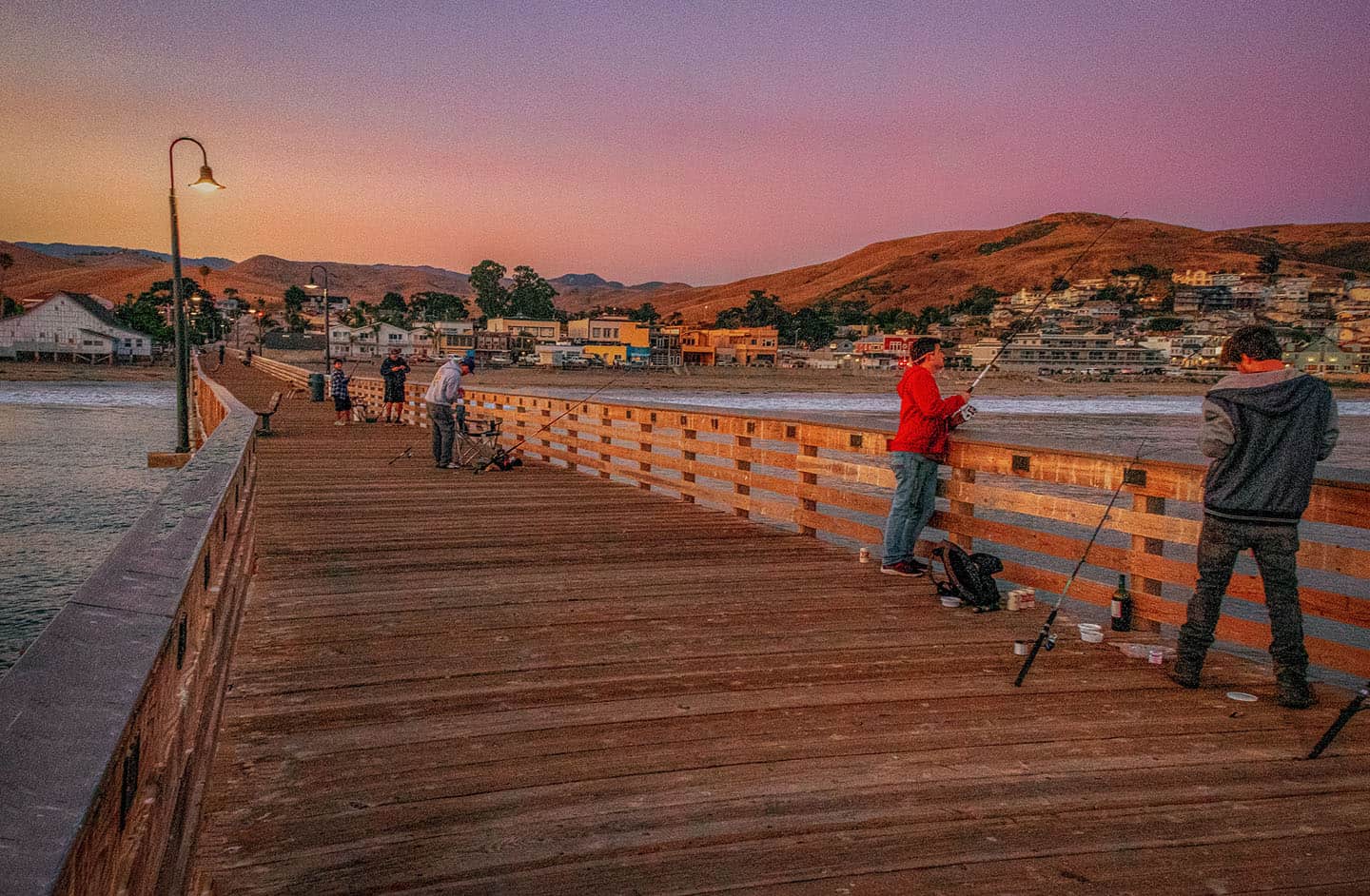 Fishing on Cayucos Pier
