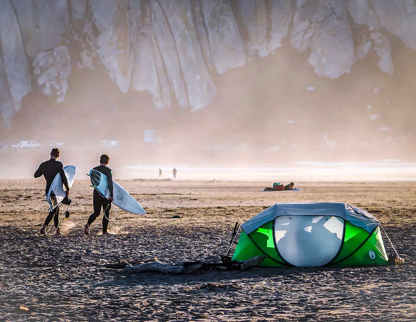 Morro Rock Surfing Photo by Danna Dykstra-Coy