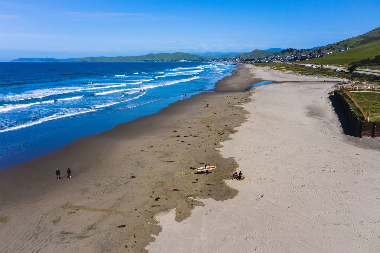 Surfer Cayucos Aerial