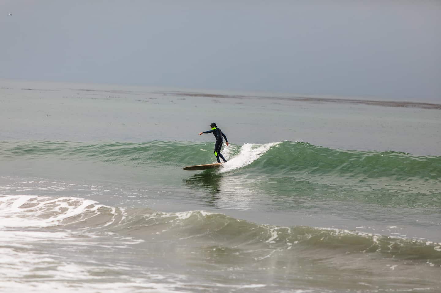 Surfing Moonstone Beach