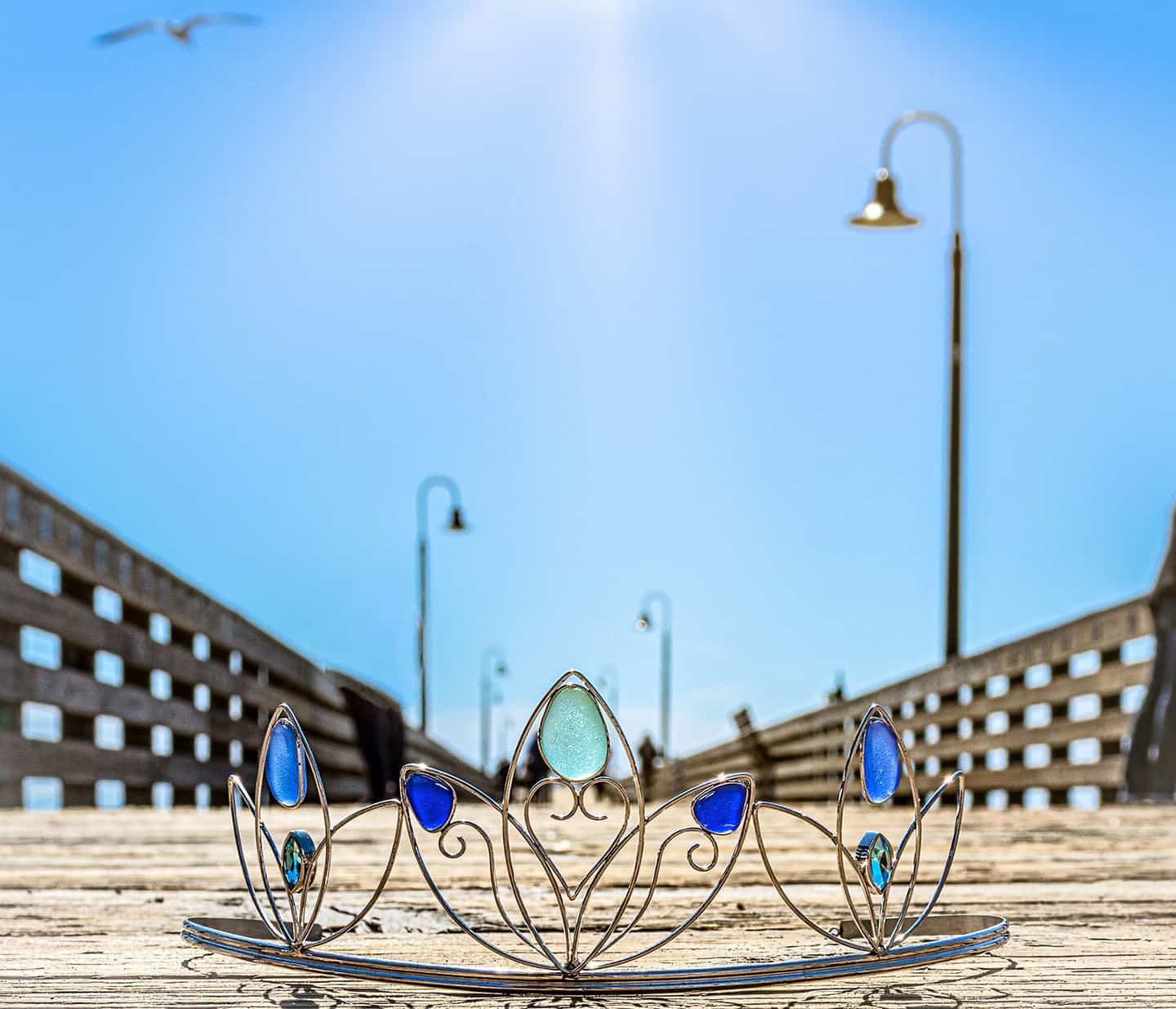 Cayucos Sea glass Tiara