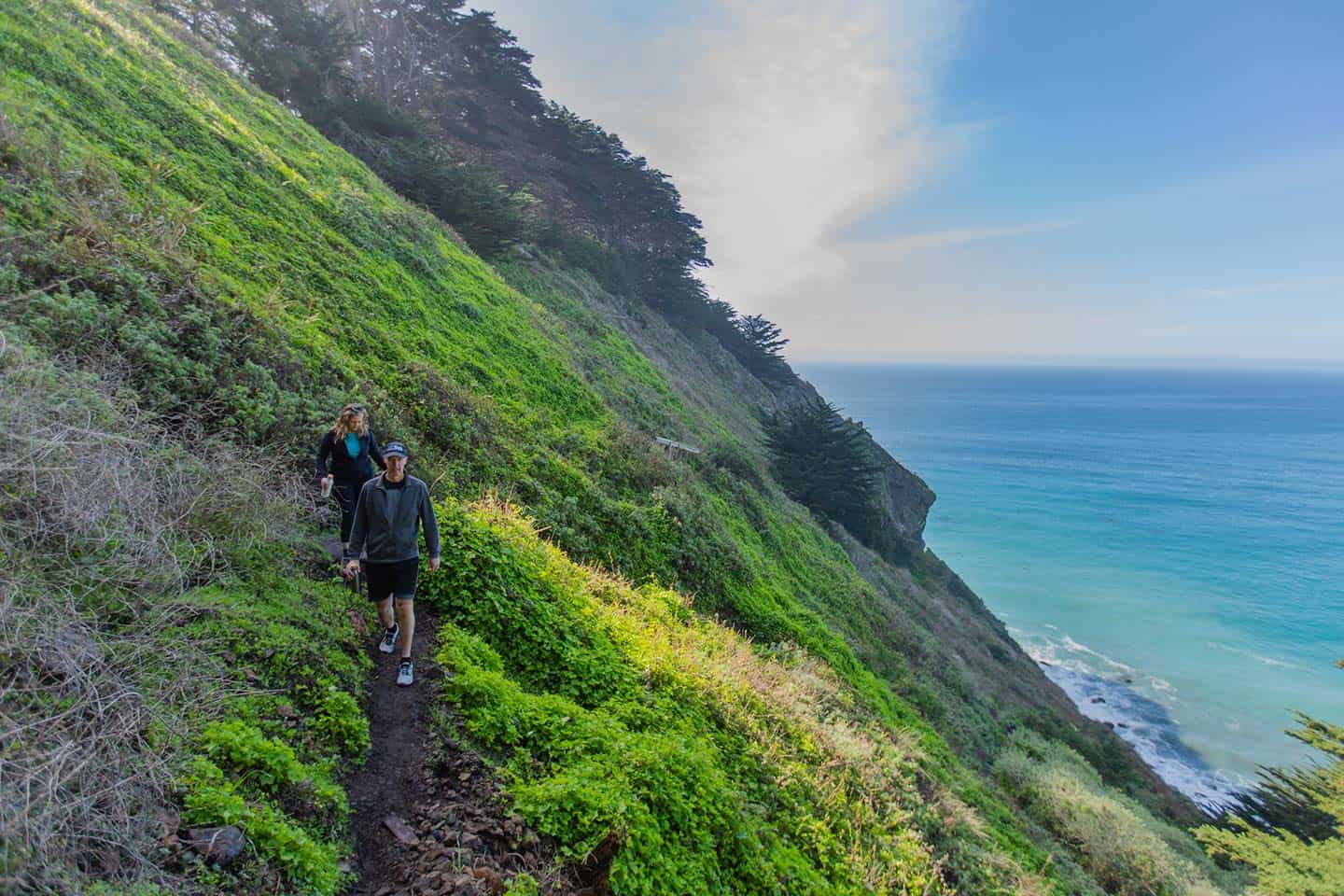 Hiking on the Black Swift Falls trail in Ragged Point