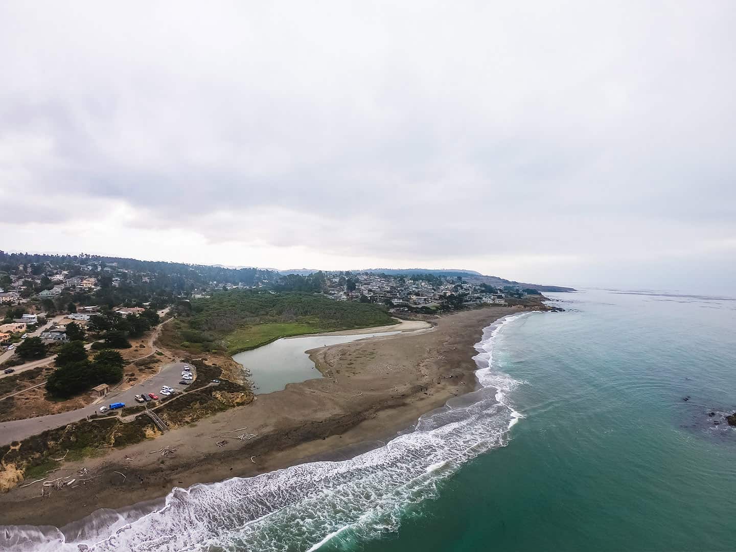 Moonstone Beach Aerial View