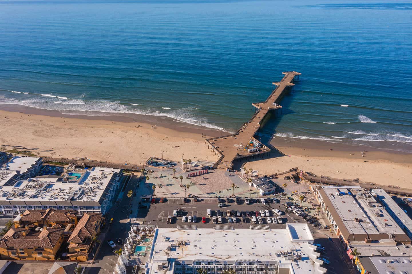 Aerial View Pismo Beach & Pier