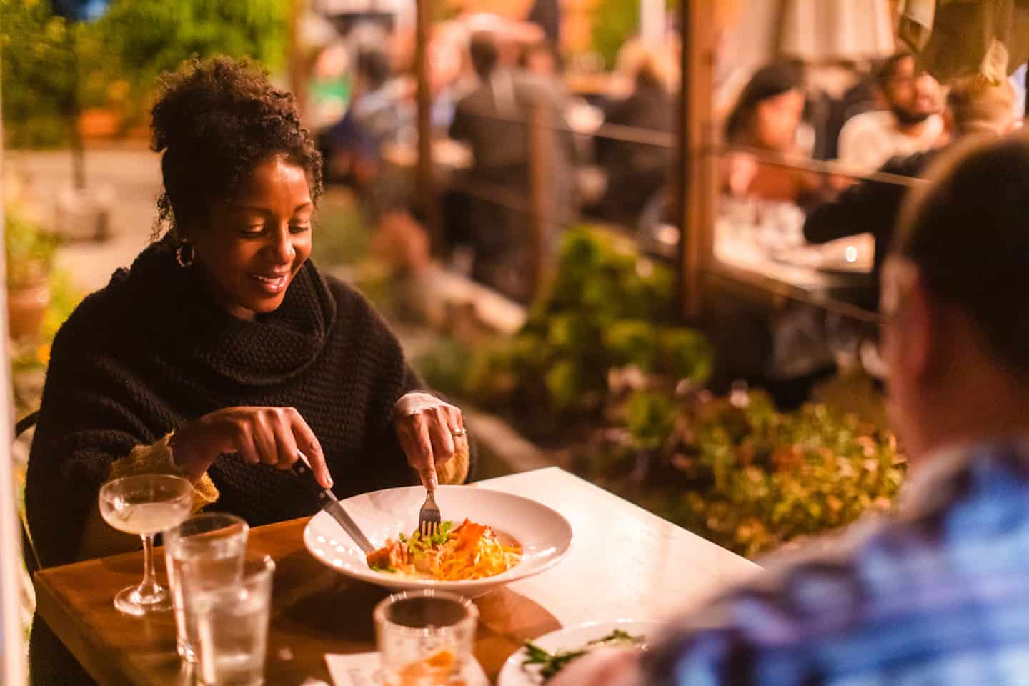 People eating dinner at Ember in Arroyo Grande