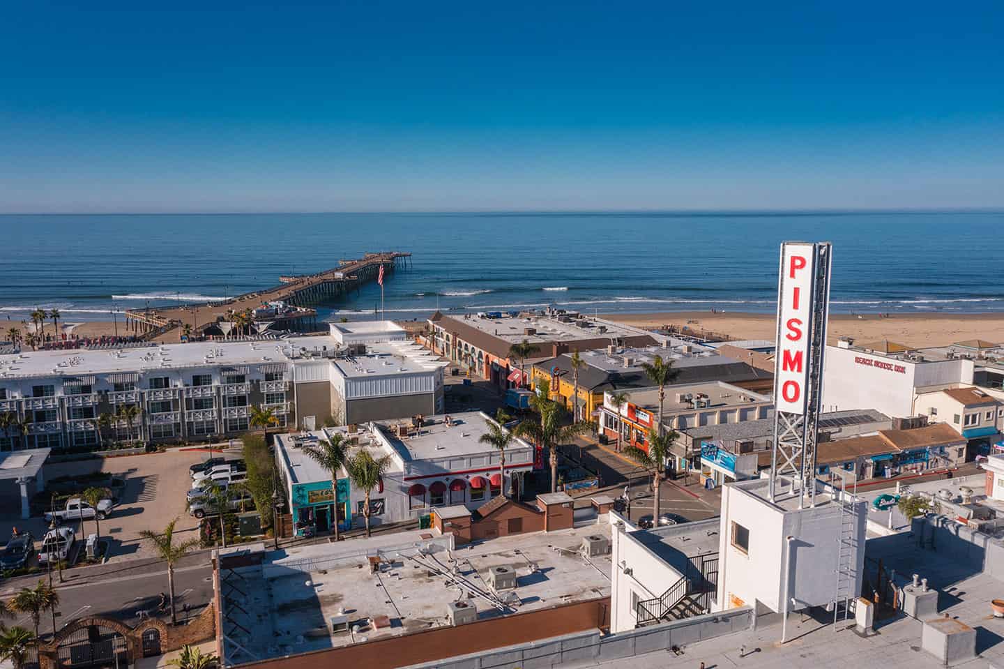 Pismo Beach Pier and Sign