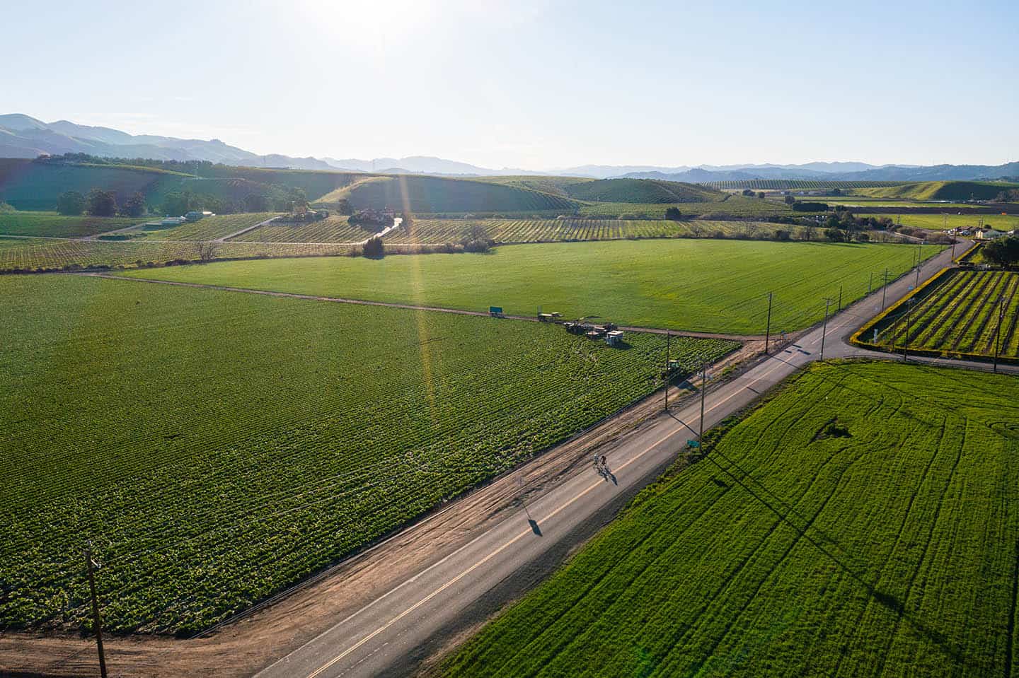 Backroads and farmland in Arroyo Grande