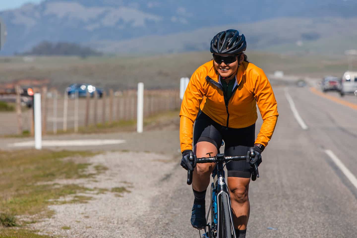 Cycling through San Simeon