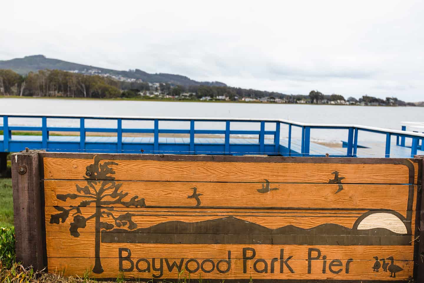 Baywood Park Pier sign