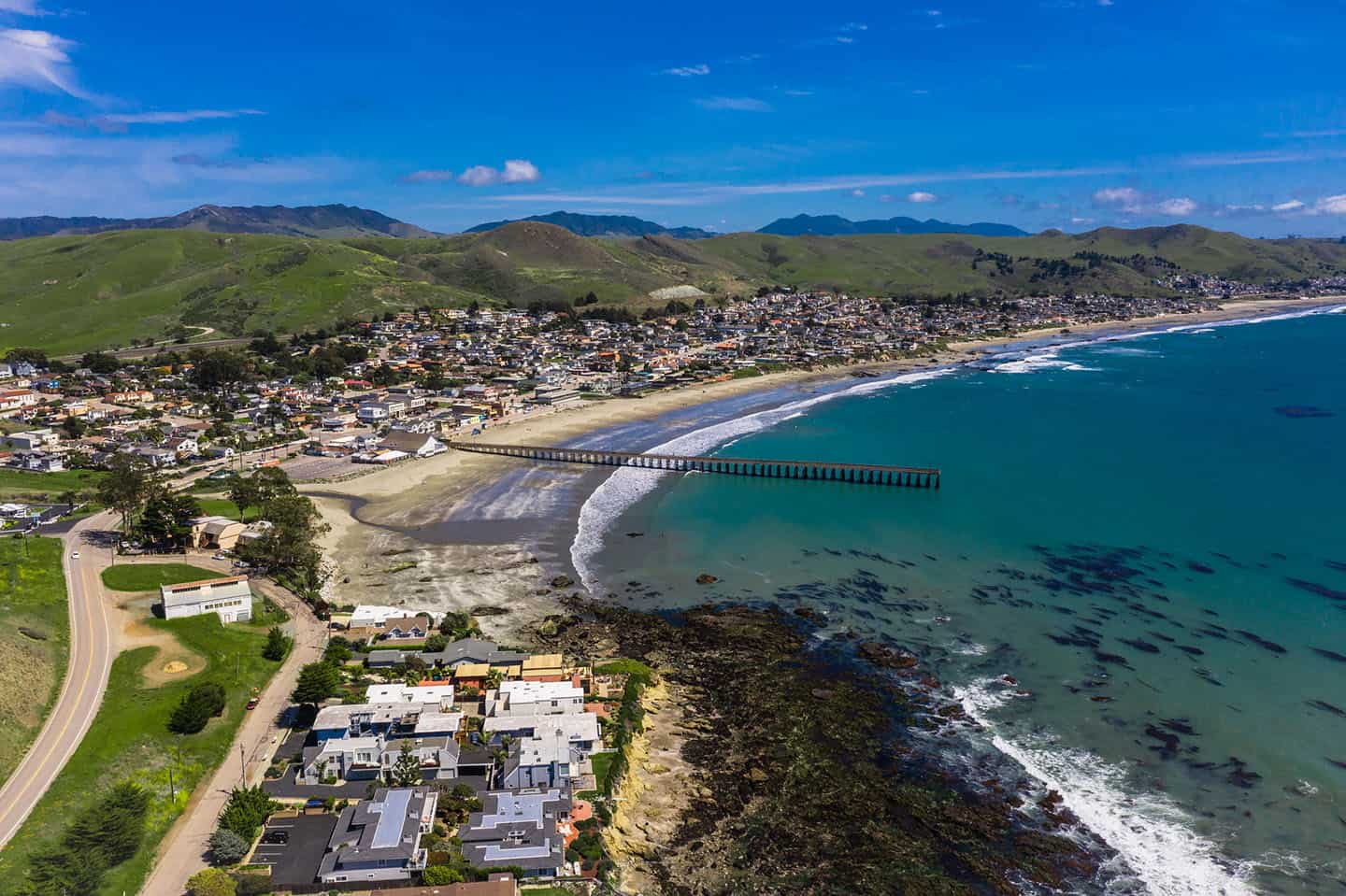 Cayucos Pier Aerial