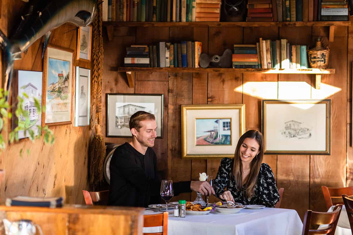 Dining at the Sea Chest in Cambria