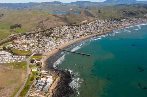 Cayucos Beach Aerial