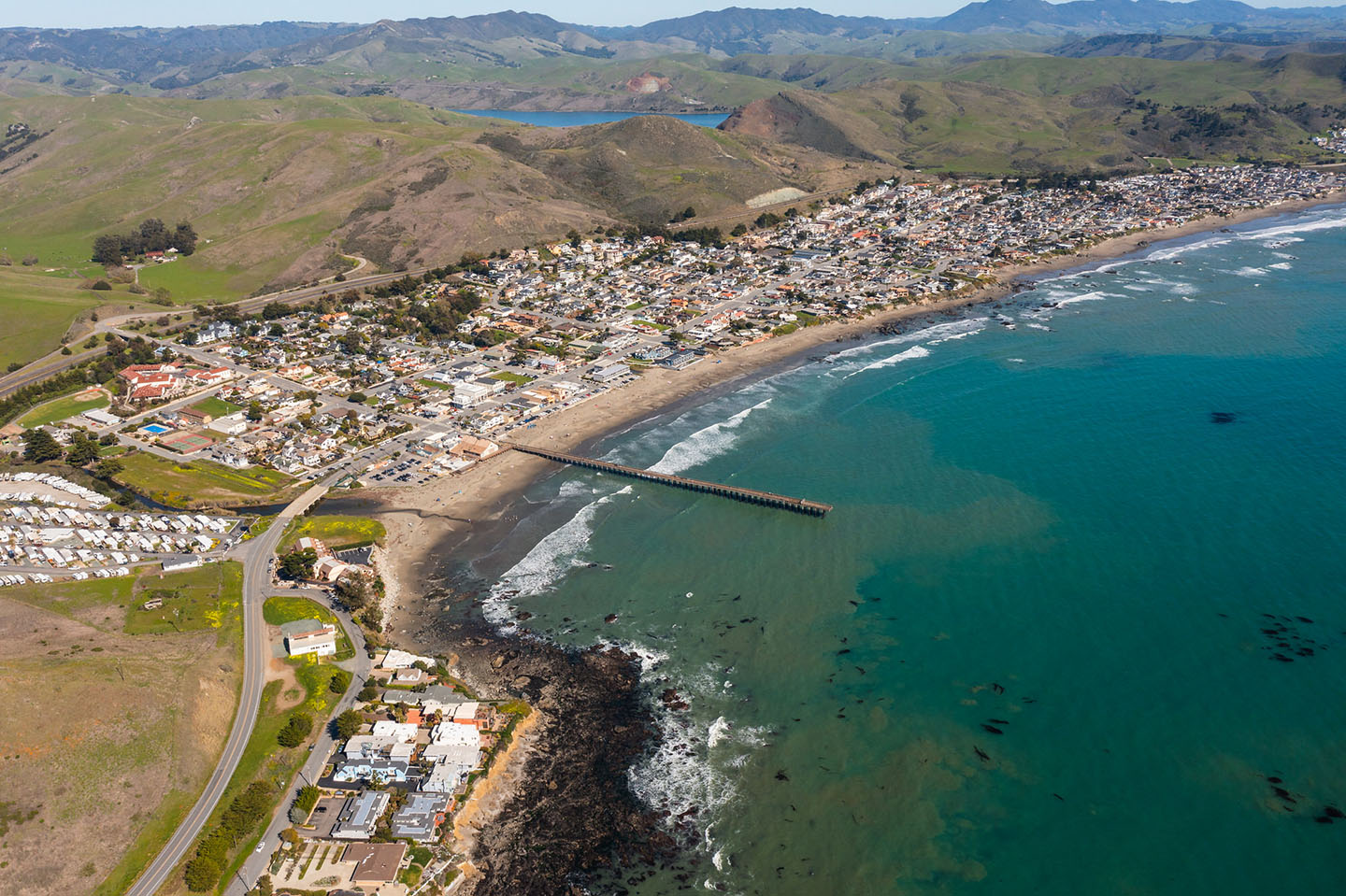 Cayucos Beach Aerial