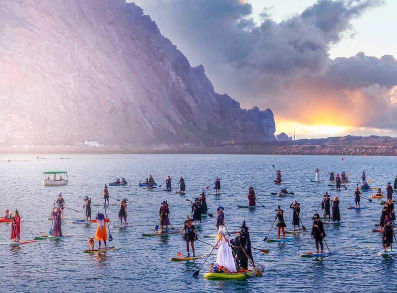 Witches & Warlocks paddle Morro Bay