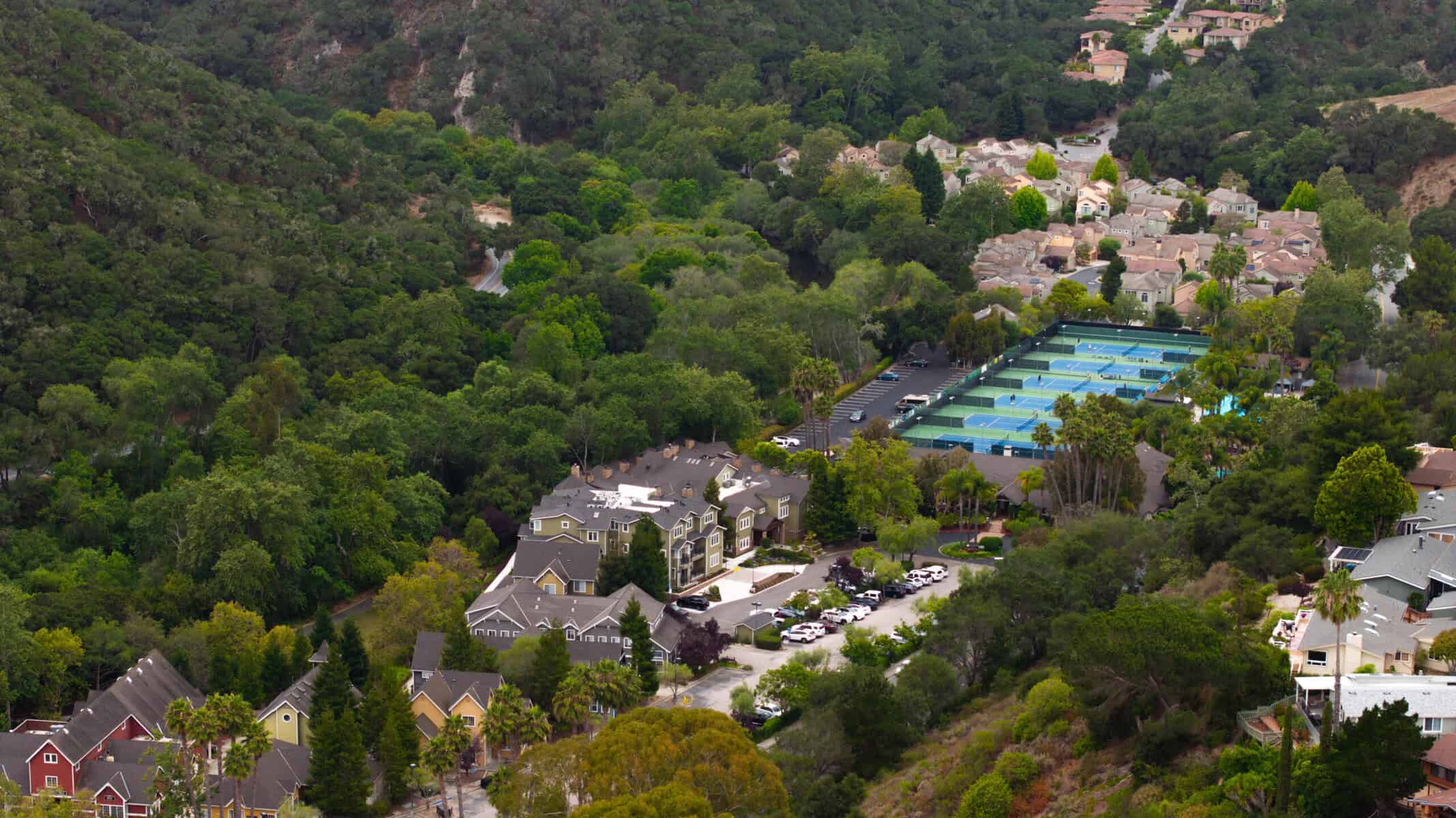 aerial view of Avila Village Inn